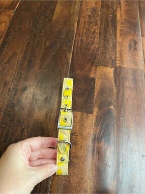 Yellow Lemon Print Adjustable Dog Collar